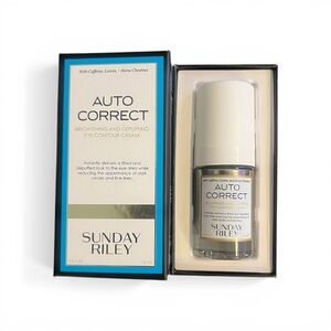 Sunday Riley Auto Correct Brightening + Depuffing Eye Cream, Full Size, New